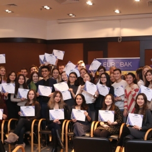 Awarding of Students participated in projects EUROBAK HR and Marketing & PR Universities of Practical Knowledge 2017  1